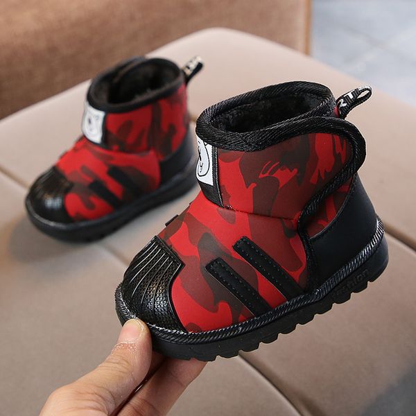 warm new children's snow 2020 kids cotton-padded winter shoes toddler boots, Black;red
warm new children's snow 2020 kids cotton-padded winter shoes toddler boots, Black;red