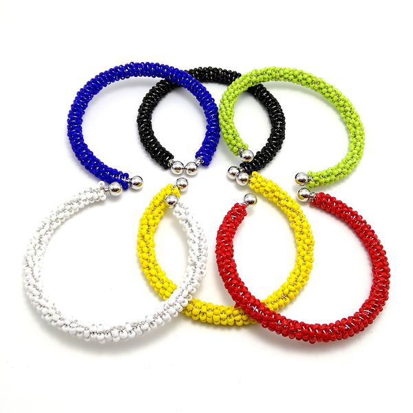 2020 handmade colorful rice bead designer bracelet open bangles for women girls match all 6 color wholesale price, Black
2020 handmade colorful rice bead designer bracelet open bangles for women girls match all 6 color wholesale price, Black
