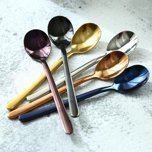 stainless steel colorful spoon long handle spoons flatware coffee drinking tools dessert spoon kitchen gadget1
stainless steel colorful spoon long handle spoons flatware coffee drinking tools dessert spoon kitchen gadget1