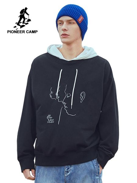 pioneer camp fashion men's hoodie sweatshirt contrast color simple design pattern print men pullover clothes awy901527ax, Black
pioneer camp fashion men's hoodie sweatshirt contrast color simple design pattern print men pullover clothes awy901527ax, Black