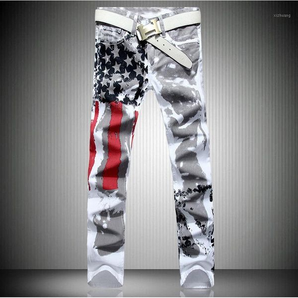 men's jeans men's active basic sport casual going out straight loose pants - striped galaxy print weekend1, Blue
men's jeans men's active basic sport casual going out straight loose pants - striped galaxy print weekend1, Blue