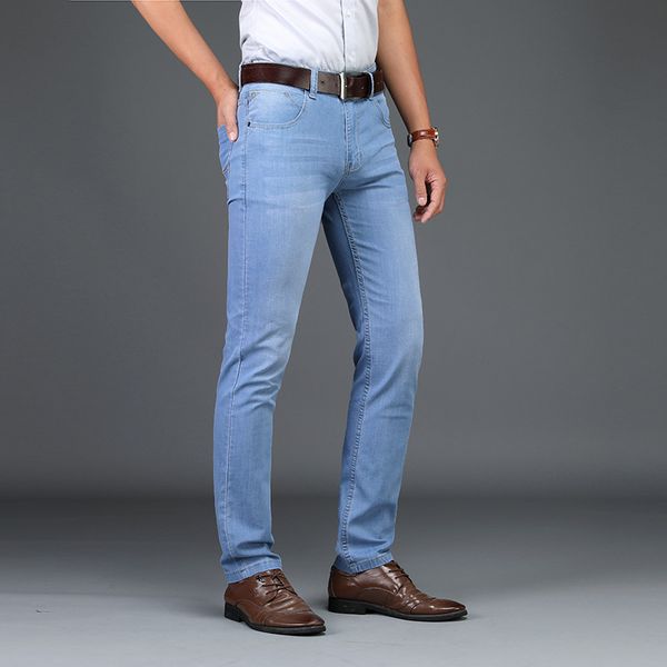 skinny jeans men fashion male business stretch denim trouser casual light blue vintage dress pant spring men's summer jeans 201117
skinny jeans men fashion male business stretch denim trouser casual light blue vintage dress pant spring men's summer jeans 201117