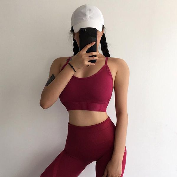 yoga outfits seamless set women fitness clothing sportswear female gym leggings padded push-up strappy sports bra 2 pcs suits jogging, White;red
yoga outfits seamless set women fitness clothing sportswear female gym leggings padded push-up strappy sports bra 2 pcs suits jogging, White;red