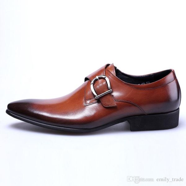 men's dress shoes formal men business casual oxford shoes for men wedding dress brand leather double buckles shoes, Black
men's dress shoes formal men business casual oxford shoes for men wedding dress brand leather double buckles shoes, Black