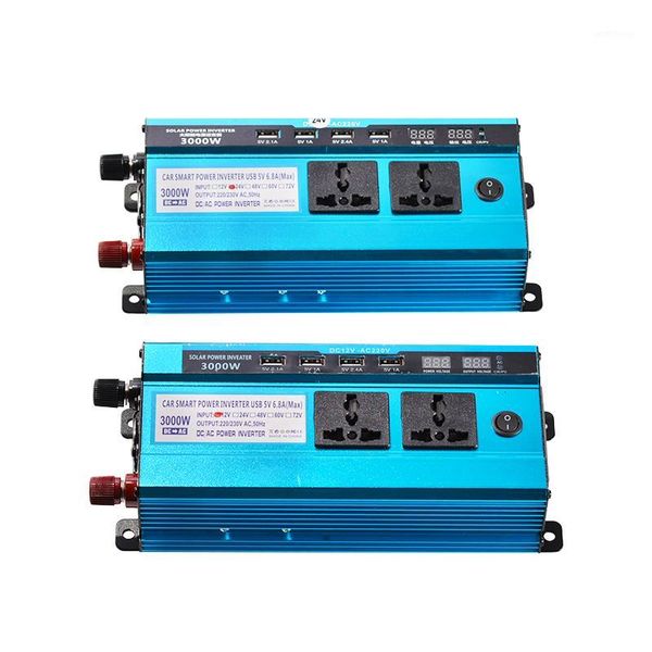 3000w inverter dc 12v 24v 48v to ac 220v power voltage convertor transformer solar power inverter double lcd display 4usb1
3000w inverter dc 12v 24v 48v to ac 220v power voltage convertor transformer solar power inverter double lcd display 4usb1