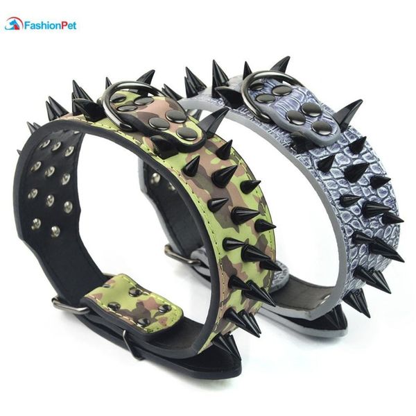 2 "width pu leather big dog collar with black sharp spikes studded for large dog jllshm lajiaoyard
2 "width pu leather big dog collar with black sharp spikes studded for large dog jllshm lajiaoyard