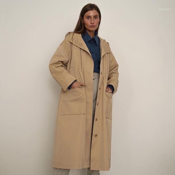 hadara fashion spring long covered button trench women elegant solid hooded trench women loose back drawstring ladies1, Tan;black
hadara fashion spring long covered button trench women elegant solid hooded trench women loose back drawstring ladies1, Tan;black