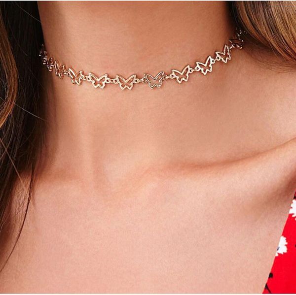 chokers 2021 gothic gold butterfly chain igirl necklace 90s aesthetic egirl jewelry initial neclase women collier femme choker, Golden;silver
chokers 2021 gothic gold butterfly chain igirl necklace 90s aesthetic egirl jewelry initial neclase women collier femme choker, Golden;silver