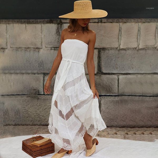 women's dress 2020 summer new irregular mid length white yarn skirt splicing transparent dress women's1, Black;gray
women's dress 2020 summer new irregular mid length white yarn skirt splicing transparent dress women's1, Black;gray