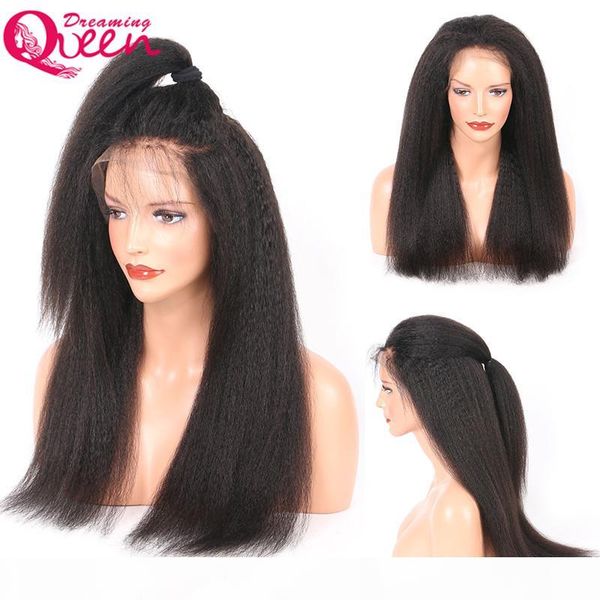 kinky straight glueless lace frontal virgin hair wigs pre plucked 130% density 8-24 inch brazilian wig bleached knot, Black;brown
kinky straight glueless lace frontal virgin hair wigs pre plucked 130% density 8-24 inch brazilian wig bleached knot, Black;brown