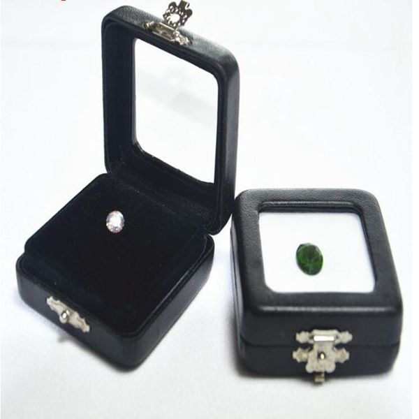 black pu leather diamond box high grade gem jewelry display boxes gem stone organizer holder gift box
black pu leather diamond box high grade gem jewelry display boxes gem stone organizer holder gift box