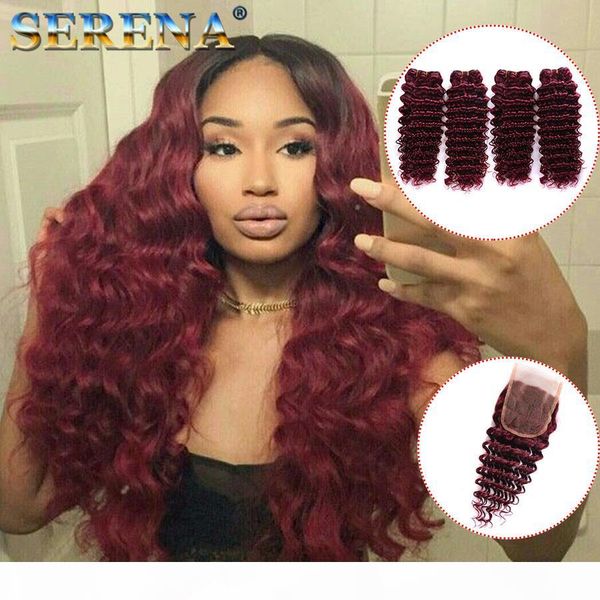 99j bundles peruvian virgin hair with closure cabelos humano crochet braid burgundy wine red deep wave deep curly lace frontal hair wefts, Black;brown
99j bundles peruvian virgin hair with closure cabelos humano crochet braid burgundy wine red deep wave deep curly lace frontal hair wefts, Black;brown