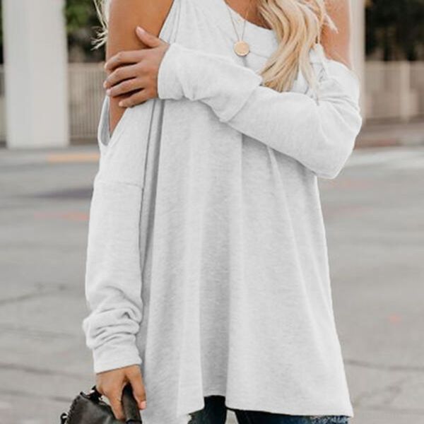 inks0 2020 women's solid color personalized color collarshoulder long sleeve mid-length sweater t-shirt 2020 women's solid cross t, Black
inks0 2020 women's solid color personalized color collarshoulder long sleeve mid-length sweater t-shirt 2020 women's solid cross t, Black