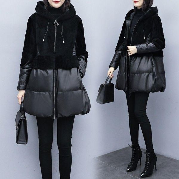 women's down & parkas winter thick warm women fashion black pu leather coats elegant zipper cotton jackets female ladies
women's down & parkas winter thick warm women fashion black pu leather coats elegant zipper cotton jackets female ladies