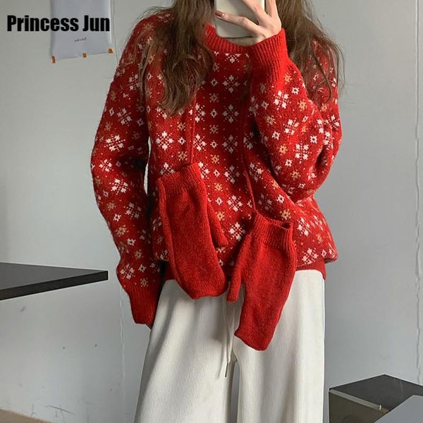 women's sweaters christmas sweater women loose outer wear autumn winter thickening sweet snowflake knitted student japanese knitwear, White;black
women's sweaters christmas sweater women loose outer wear autumn winter thickening sweet snowflake knitted student japanese knitwear, White;black