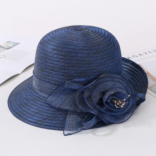 elegant ladies wide brim summer hats for women mesh big floral fedora wedding beach hat sombrero sunhat1, Blue;gray
elegant ladies wide brim summer hats for women mesh big floral fedora wedding beach hat sombrero sunhat1, Blue;gray