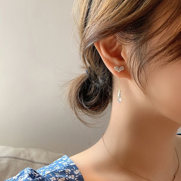 fashion 925 silver needle korean dongdaemun elegant heart crystal earrings fashion long earrings internet celebrity new earrings womens fash, Golden
fashion 925 silver needle korean dongdaemun elegant heart crystal earrings fashion long earrings internet celebrity new earrings womens fash, Golden
