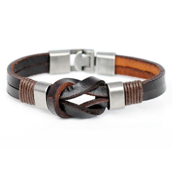 classic retro leather knot men's bracelet fashion party prom trend punk style boutique men's bracelet jewelry gift, Golden;silver
classic retro leather knot men's bracelet fashion party prom trend punk style boutique men's bracelet jewelry gift, Golden;silver
