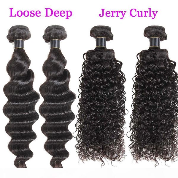 2 pcs loose deep wave brazilian jerry curly virgin hair weaves bundles grade 8a jerry curly peruvian malaysian human hair extensions, Black;brown
2 pcs loose deep wave brazilian jerry curly virgin hair weaves bundles grade 8a jerry curly peruvian malaysian human hair extensions, Black;brown