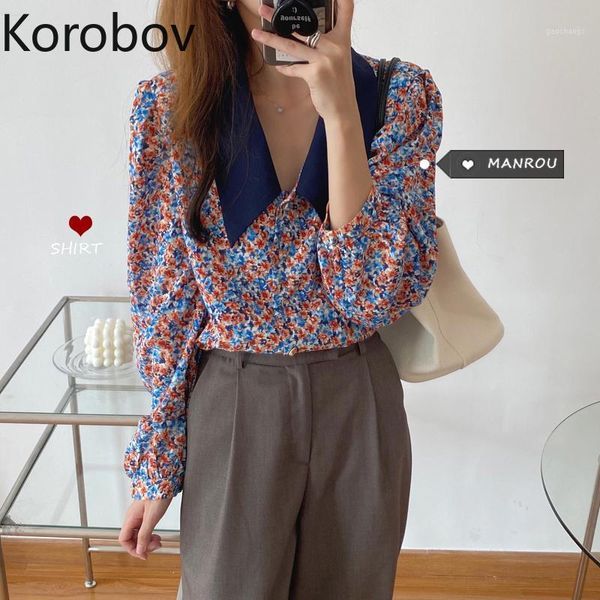 korobov korean sweet flower chiffon blouses vintage slash neck puff sleeve female shirts 2020 autumn new chic blusas mujer1, White
korobov korean sweet flower chiffon blouses vintage slash neck puff sleeve female shirts 2020 autumn new chic blusas mujer1, White