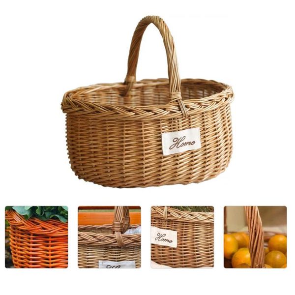 1pc willow weaving picnic basket weaving basket fruit holder picnic flower container tote for outdoor home decor
1pc willow weaving picnic basket weaving basket fruit holder picnic flower container tote for outdoor home decor