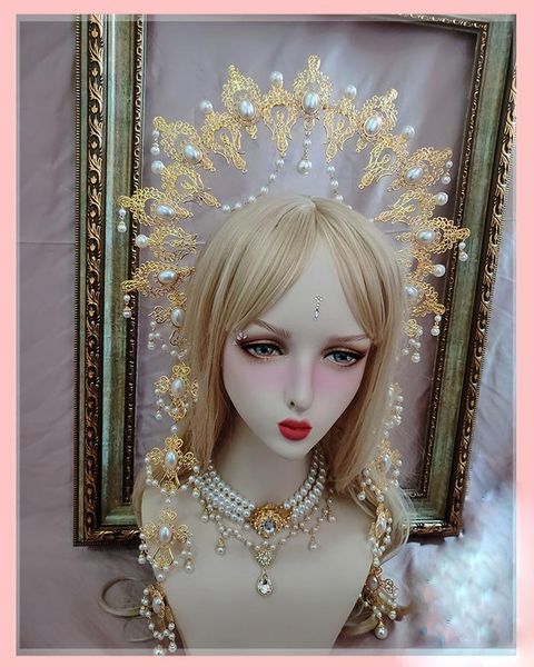 apollo sun halo virgin mary halo aperture church angel hanfu kc headband cosplay gothic lolita pearl chain court retro crown
apollo sun halo virgin mary halo aperture church angel hanfu kc headband cosplay gothic lolita pearl chain court retro crown