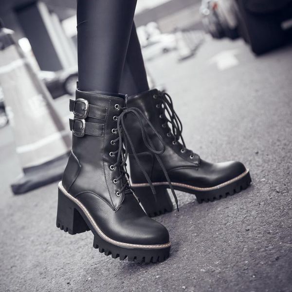 2020 new fashion motorcycle boots women platform heels casual shoes lacing round toe shoes ladies autumn boots black
2020 new fashion motorcycle boots women platform heels casual shoes lacing round toe shoes ladies autumn boots black