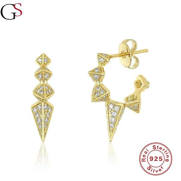 stud gs punk crystal rivets earring for women 925 sterling silver pendientes fashion boucle d'oreille femme nightclub, Golden;silver
stud gs punk crystal rivets earring for women 925 sterling silver pendientes fashion boucle d'oreille femme nightclub, Golden;silver