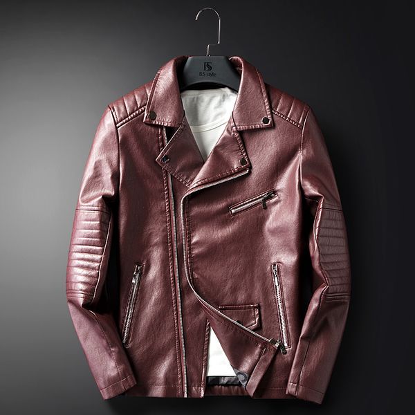 2021 autumn new cause pu leather jacket men's spring fashion showdown jackets coat k208 rbfe, Black
2021 autumn new cause pu leather jacket men's spring fashion showdown jackets coat k208 rbfe, Black