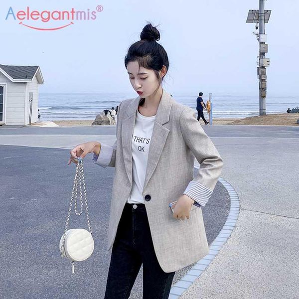 aelegantmis autumn casual long women blazers jackets single button business work suit coat ladies elegant slim pocket outerwear, White;black
aelegantmis autumn casual long women blazers jackets single button business work suit coat ladies elegant slim pocket outerwear, White;black