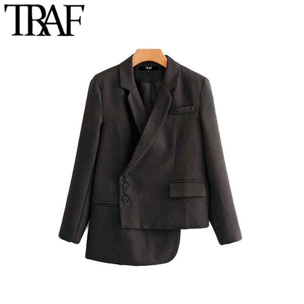 traf women vintage stylish pockets irregular blazer coat fashion notched collar long sleeve female outerwear chic, White;black
traf women vintage stylish pockets irregular blazer coat fashion notched collar long sleeve female outerwear chic, White;black