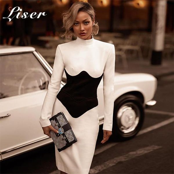 liser 2021 new summer women dress turtleneck knee length bandage dress bodycon elegant club celebrity party dresses vestido, Black;gray
liser 2021 new summer women dress turtleneck knee length bandage dress bodycon elegant club celebrity party dresses vestido, Black;gray