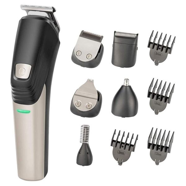 6 in 1 hair clippers kit men beard trimmer barber grooming cordless