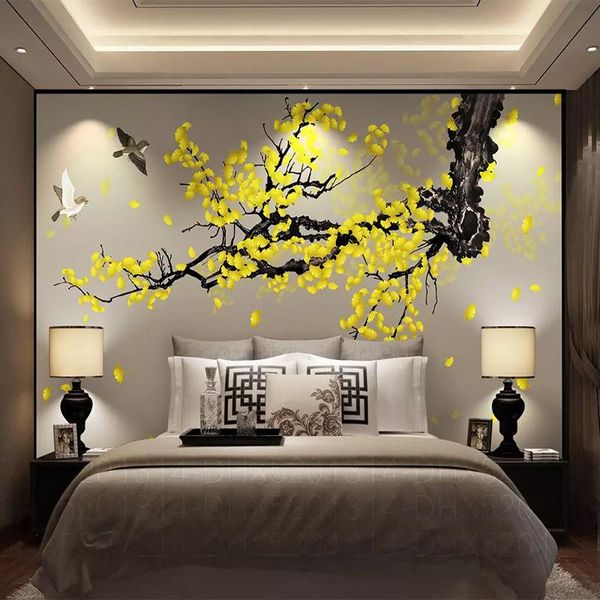 custom wall clothhand-painted ginkgo pen flowers and birds chinese mural wallpaper living room tv home waterproof decoration
custom wall clothhand-painted ginkgo pen flowers and birds chinese mural wallpaper living room tv home waterproof decoration