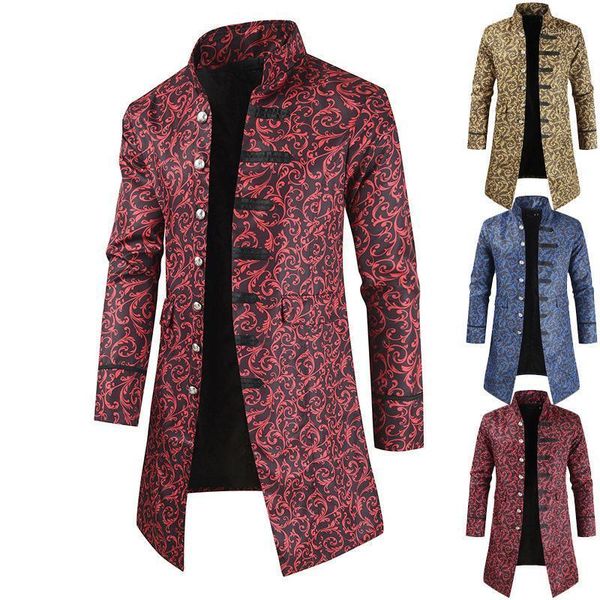 2020 new spring steampunk men's vintage long trench coat steampunk jacket cotton long sleeves button clothes dropshipping1, Black;brown
2020 new spring steampunk men's vintage long trench coat steampunk jacket cotton long sleeves button clothes dropshipping1, Black;brown