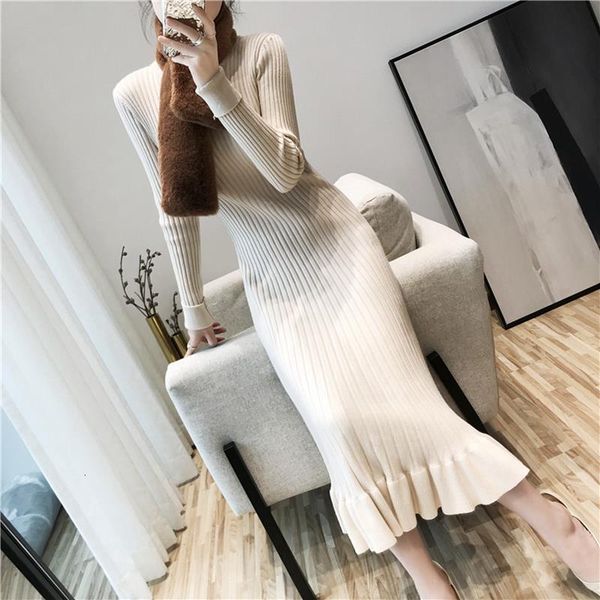 women long knit straight dress autumn winter thick warm ribbed knitted memaid dresses chic pullover sweater midi dress, Black;gray
women long knit straight dress autumn winter thick warm ribbed knitted memaid dresses chic pullover sweater midi dress, Black;gray