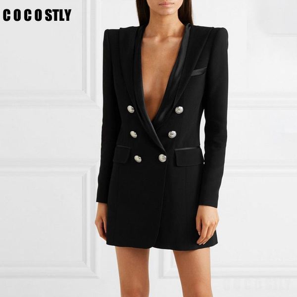 korean elegant suit for women's blazer v-neck long sleeve double breasted solid hooded female suit jacket 2020 autumn new, White;black
korean elegant suit for women's blazer v-neck long sleeve double breasted solid hooded female suit jacket 2020 autumn new, White;black