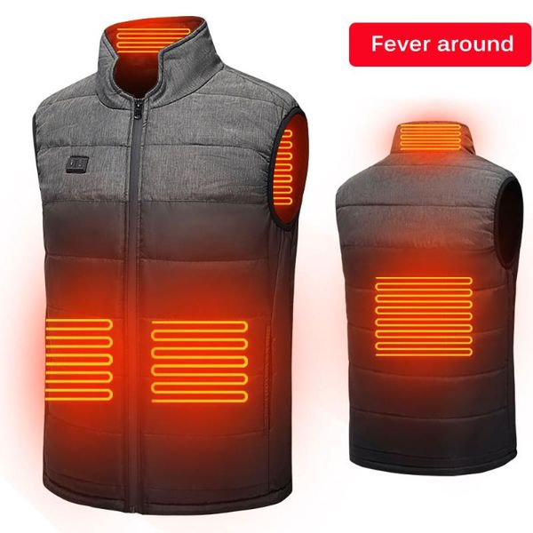 outdoor t-shirts heated vest jacket usb rechargeable electric heating warm camping hiking indoor office daily life, Gray;blue
outdoor t-shirts heated vest jacket usb rechargeable electric heating warm camping hiking indoor office daily life, Gray;blue