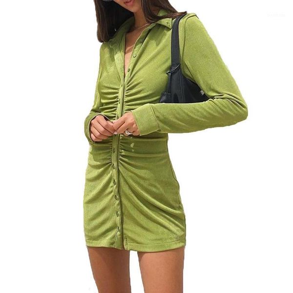 new autumn casual long sleeve shirt dress women clothes 2020 vestidos1, Black;gray