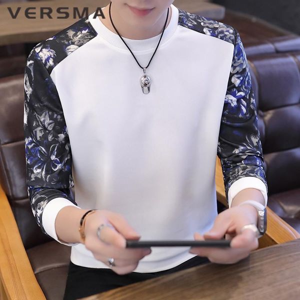 men's hoodies & sweatshirts versma spring fashion streetwear long sleeve hoodie men pullover flower printed patchwork tracksuit drop, Black
men's hoodies & sweatshirts versma spring fashion streetwear long sleeve hoodie men pullover flower printed patchwork tracksuit drop, Black