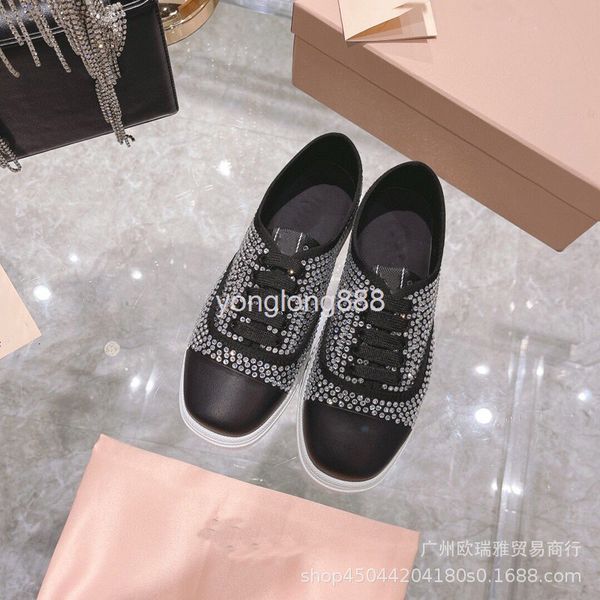 dress shoes autumn korean cowhide small white shoes square head color matching flat bottom lace up casual running board, Black
dress shoes autumn korean cowhide small white shoes square head color matching flat bottom lace up casual running board, Black