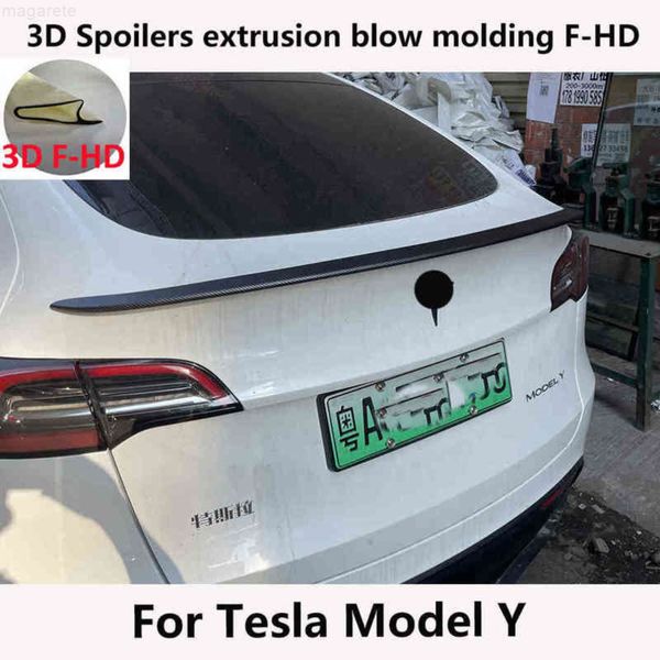 black carbon fiber aileron for tesla y car, blow molding, three-dimensional extrusion, f-hd, refurbishment
black carbon fiber aileron for tesla y car, blow molding, three-dimensional extrusion, f-hd, refurbishment