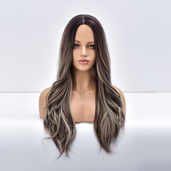costume accessories long ombre water wave daily synthetic wigs for black white women black to brown heat resistant blonde fiber cosplay part, Silver
costume accessories long ombre water wave daily synthetic wigs for black white women black to brown heat resistant blonde fiber cosplay part, Silver