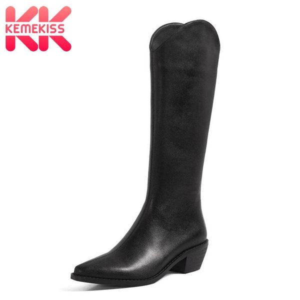 kemekiss women knee boots fashion leather zipper warm winter shoes woman heeled long boot office lady footwear size 34-39, Black
kemekiss women knee boots fashion leather zipper warm winter shoes woman heeled long boot office lady footwear size 34-39, Black