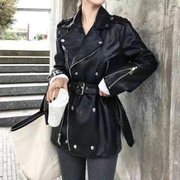 2020 fashion autumn winter women oversize boyfriend fake faux leather jackets lady black zipper motorcycle biker coats with belt1
2020 fashion autumn winter women oversize boyfriend fake faux leather jackets lady black zipper motorcycle biker coats with belt1