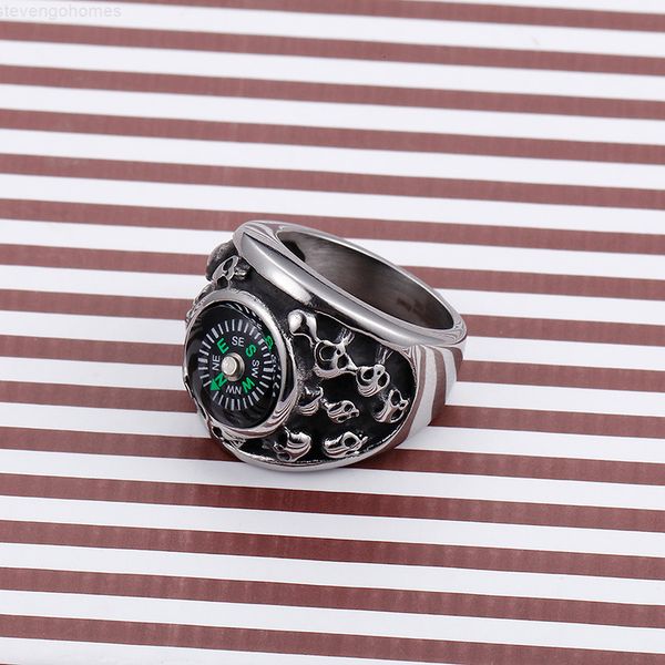 creative stainless steel titanium new compass ring retro skeleton wholesale, Golden;silver
creative stainless steel titanium new compass ring retro skeleton wholesale, Golden;silver