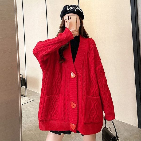 2021 new camisola women's coat solid cardigan lazy style mid-length retro hemp flower-thickened winter bloom vb8h, White;black
2021 new camisola women's coat solid cardigan lazy style mid-length retro hemp flower-thickened winter bloom vb8h, White;black