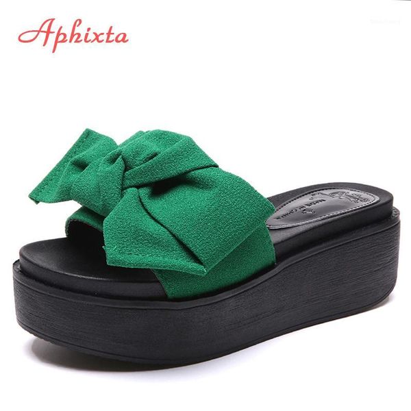 aphixta butterfly-knot platform wedge slippers women beach shoes clog riband green sandals flip flop slides pantoufle femme1, Black
aphixta butterfly-knot platform wedge slippers women beach shoes clog riband green sandals flip flop slides pantoufle femme1, Black