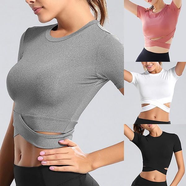 yoga outfits women long and short sleeve running shirts exposed navel t-shirts solid quick dry fitness gym crop wear, White;red
yoga outfits women long and short sleeve running shirts exposed navel t-shirts solid quick dry fitness gym crop wear, White;red