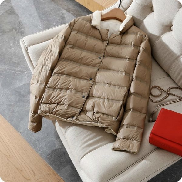 women's winter coat ultra thin down jacket long sleeve stand collar short white duck down coats female basic woman outwear warm 201103, Black
women's winter coat ultra thin down jacket long sleeve stand collar short white duck down coats female basic woman outwear warm 201103, Black